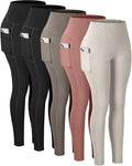High Waisted Tummy Control Leggings with Pockets for Women