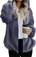 Nirovien Womens Sherpa Jacket Fuzzy Zip Up Hoodie - Cozy Oversized our