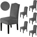 H.VERSAILTEX Velvet Dining Chair Covers for Elegant Dining Rooms