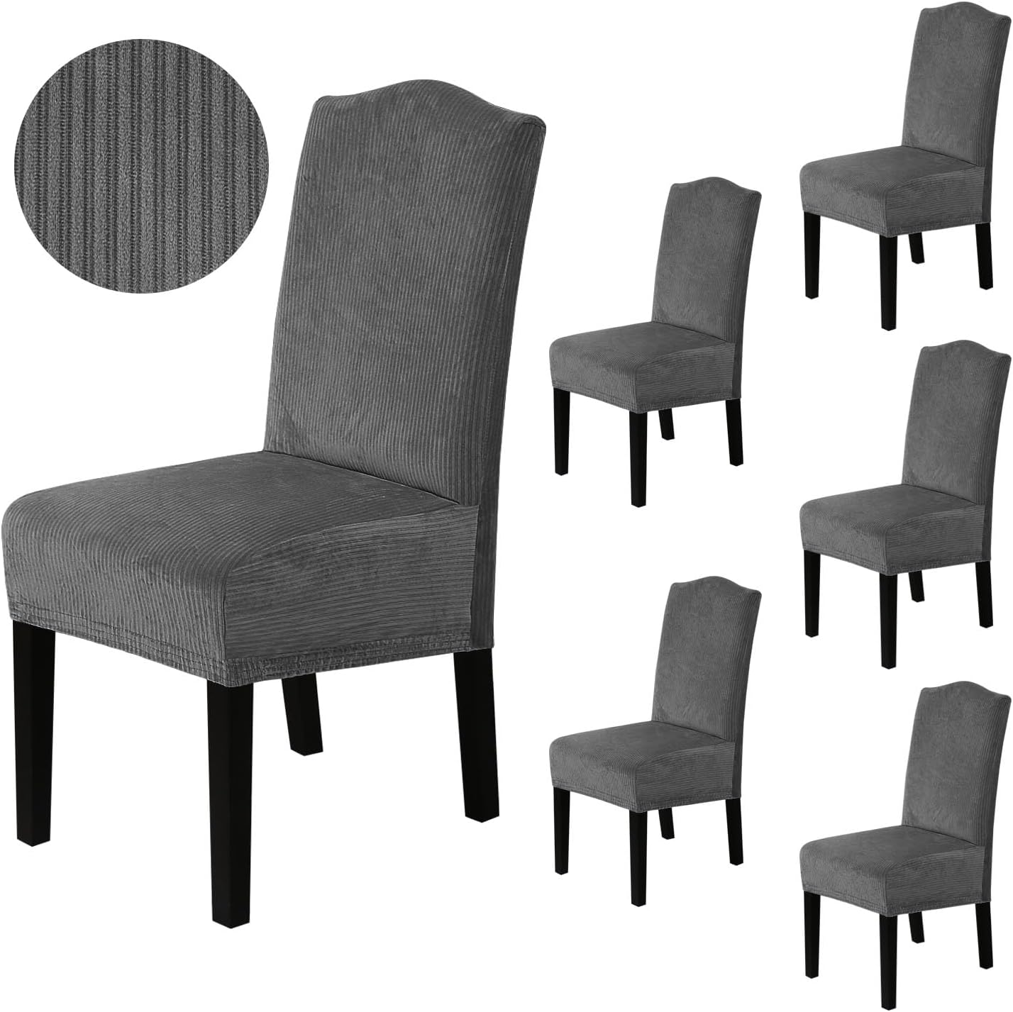 H.VERSAILTEX Velvet Dining Chair Covers for Elegant Dining Rooms