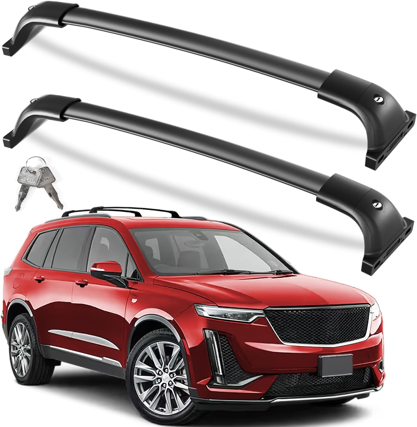 KINGGERI Lockable Roof Rack Cross Bars for Cadillac XT6 2020-2025