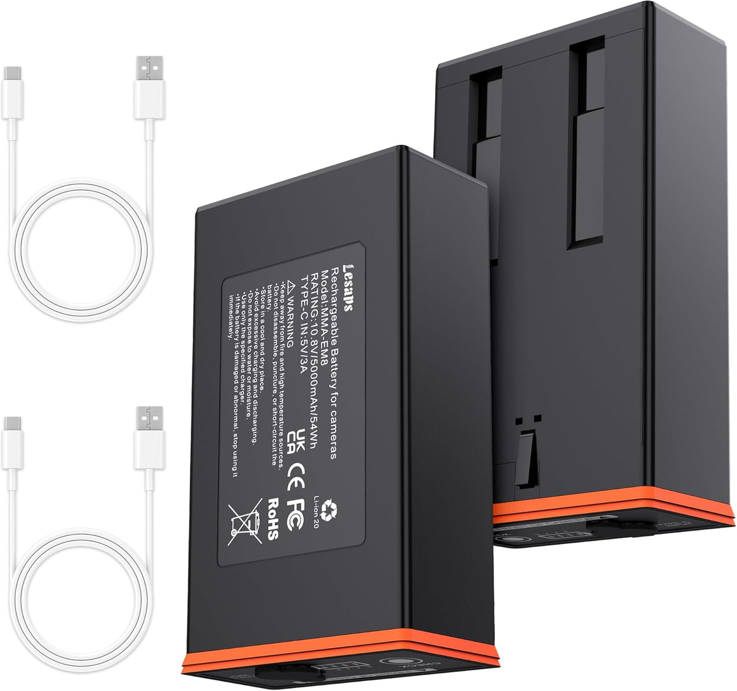 Long-lasting 5000mAh Moultrie Power Mag - 2-Pack