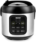 Rice & Grain Cooker Slow Cook Steam Oatmeal Risotto - Compact 8-Cup
