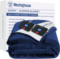 Electric Blanket Queen Size Heated Blanket - Reversible Flannel Sherpa