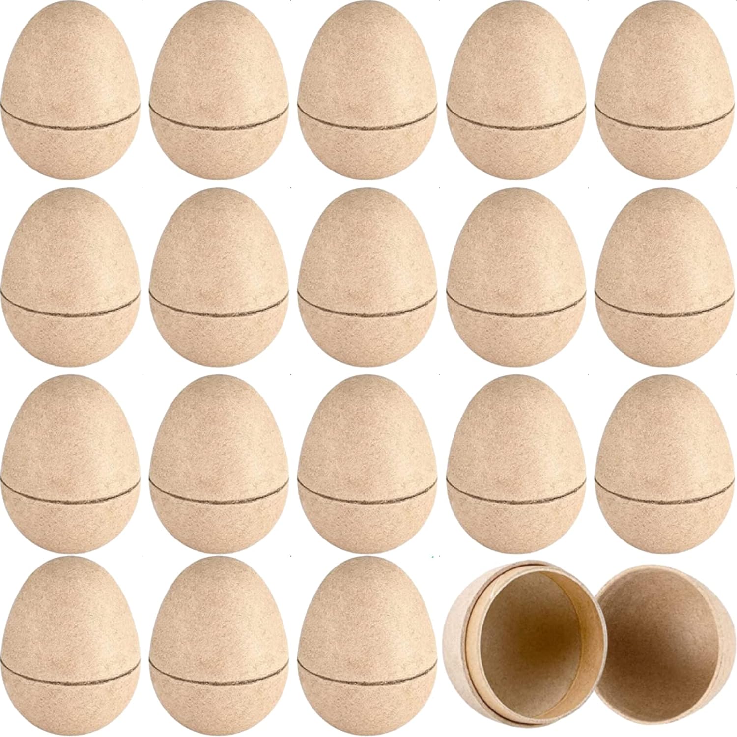 100 Pcs DIY Paper Mache Easter Eggs for Creative Crafts Fun