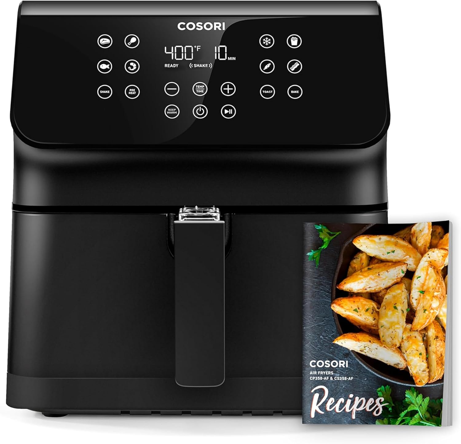 COSORI 12-in-1 Air Fryer 5.8QT: Fast Cook, 100+ Recipes