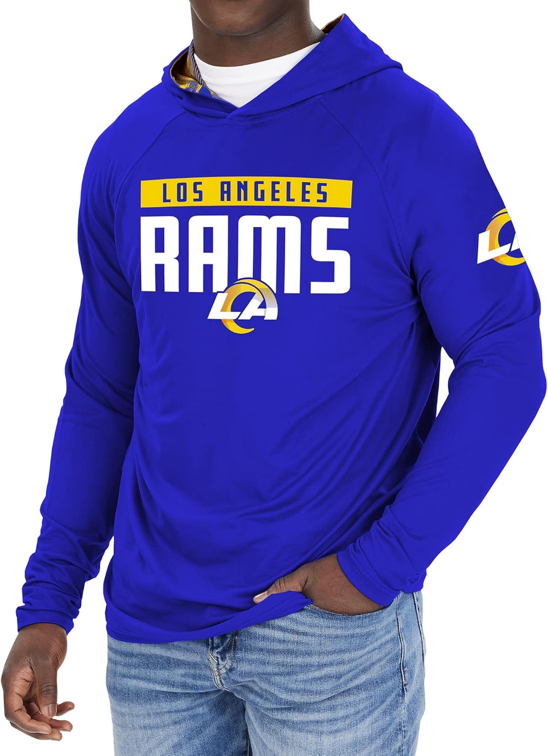 Zubaz NFL Men's Lightweight Hoodie in Camo Patterns for Fans