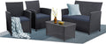 4 Piece Patio Furniture Set for Outdoor Comfort and Style