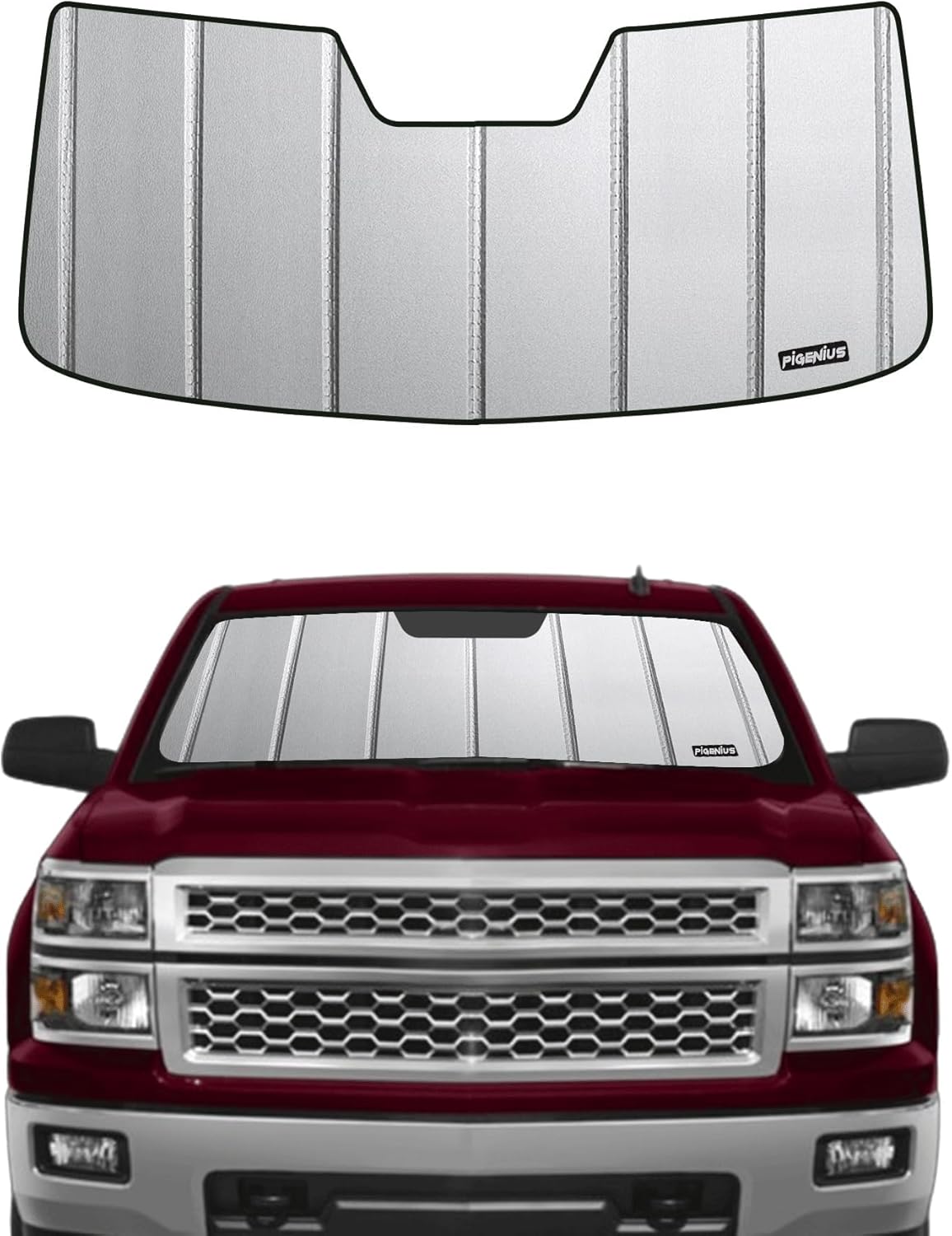 Windshield Sun Shade for Chevy Silverado and GMC Sierra Models