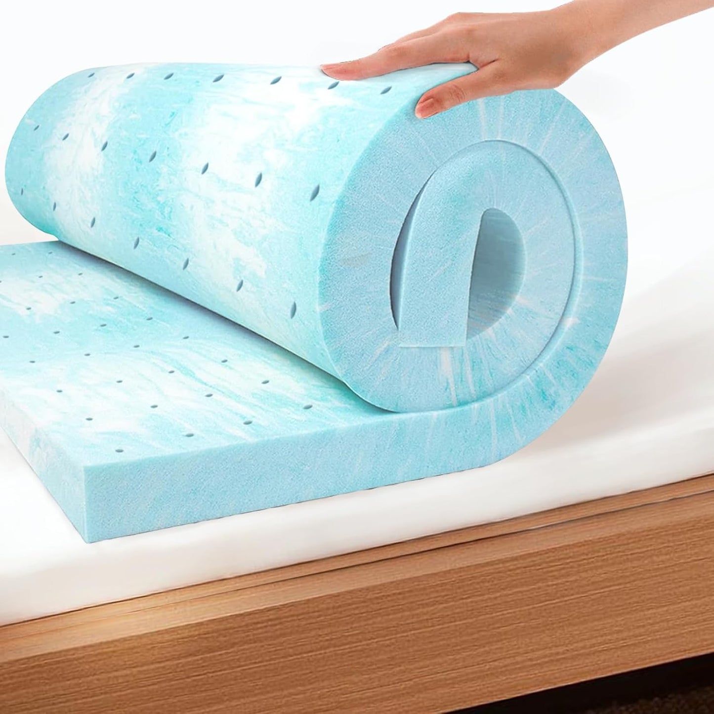EGO Topper 4 Inch Queen Memory Foam Mattress Topper for Comfort