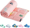 Sivio Weighted Blanket 7lb 41 x 60 in - Soft 100% Cotton Calm Sleep