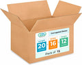 Large Shipping & Moving Boxes 20in x 16in x 12in (15-Pack) - Extra