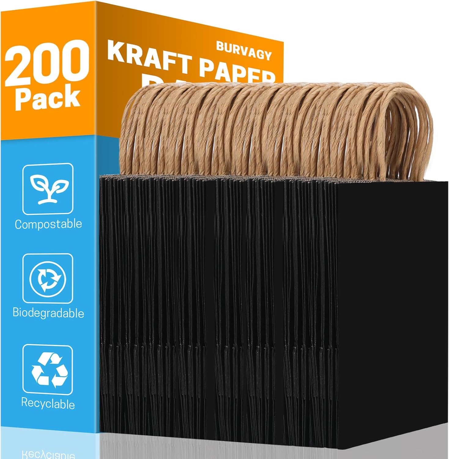 200Pcs Small Kraft Paper Gift Bags for All Occasions