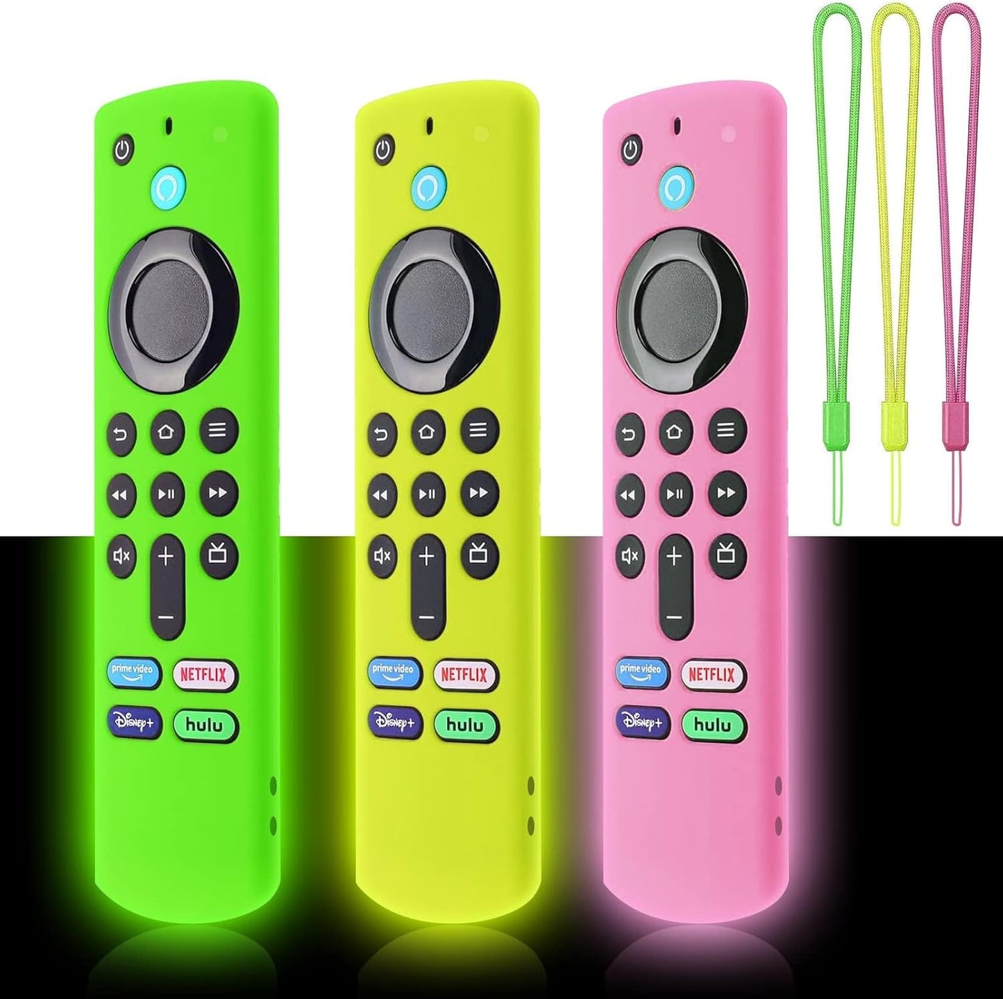 3-Pack Fluorescent Firestick Covers - Easy Find & Protect!