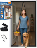 High-Density Magnetic Screen Door Mesh for Home and Patio - Tear