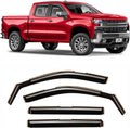 Voron Glass In-Channel Rain Guards for Chevy Silverado/GMC
