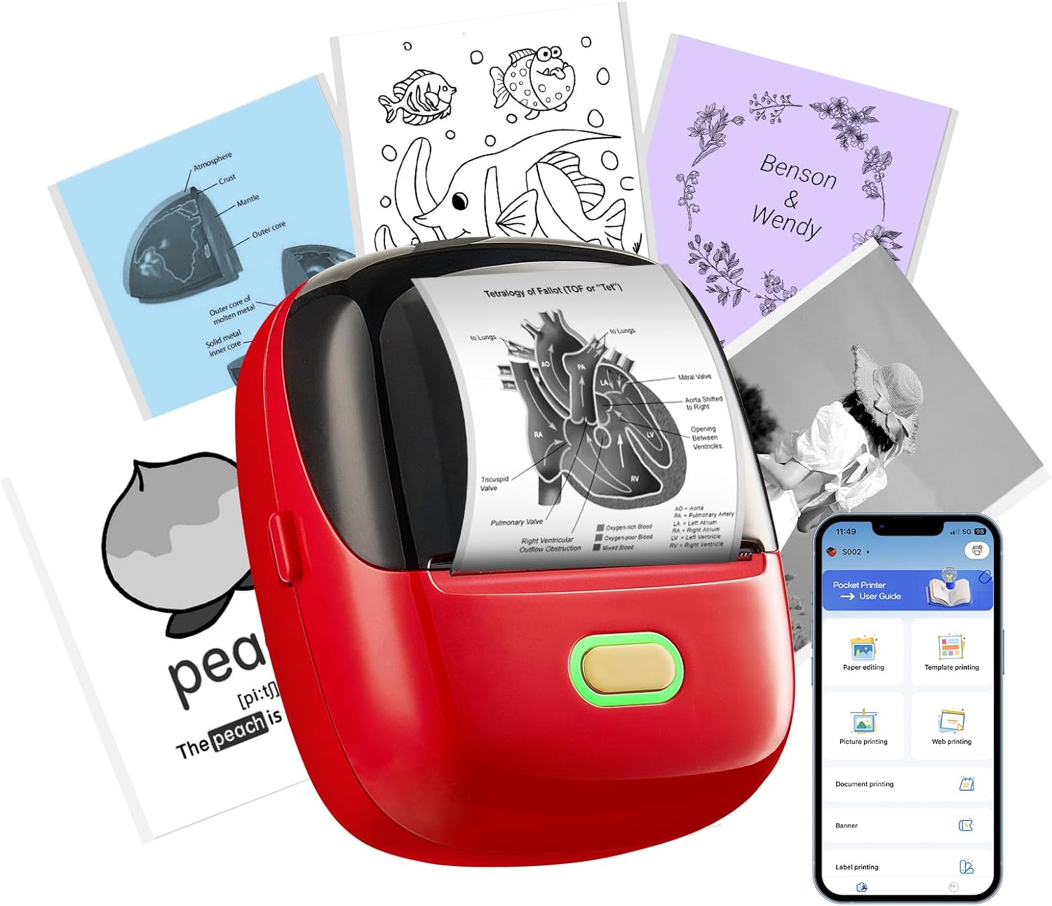 Portable Bluetooth Sticker Printer - Print Anywhere!