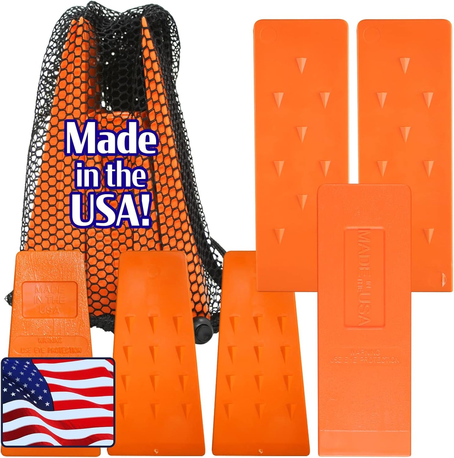 Felling Wedges for Tree Cutting - Durable Logging Wedge Set