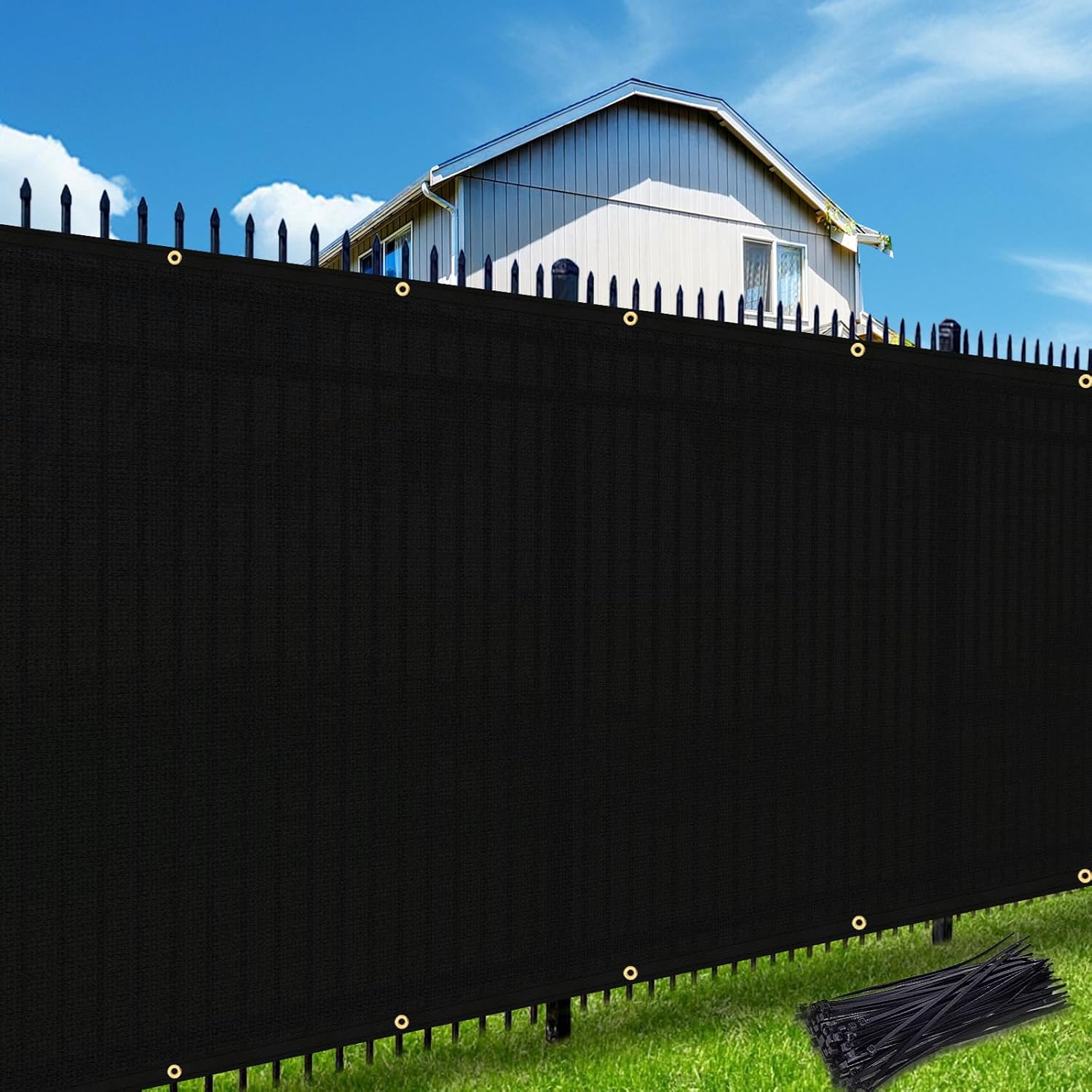 Artpuch 5'x25' Black Fence Privacy Screen: Ultimate Privacy Solution