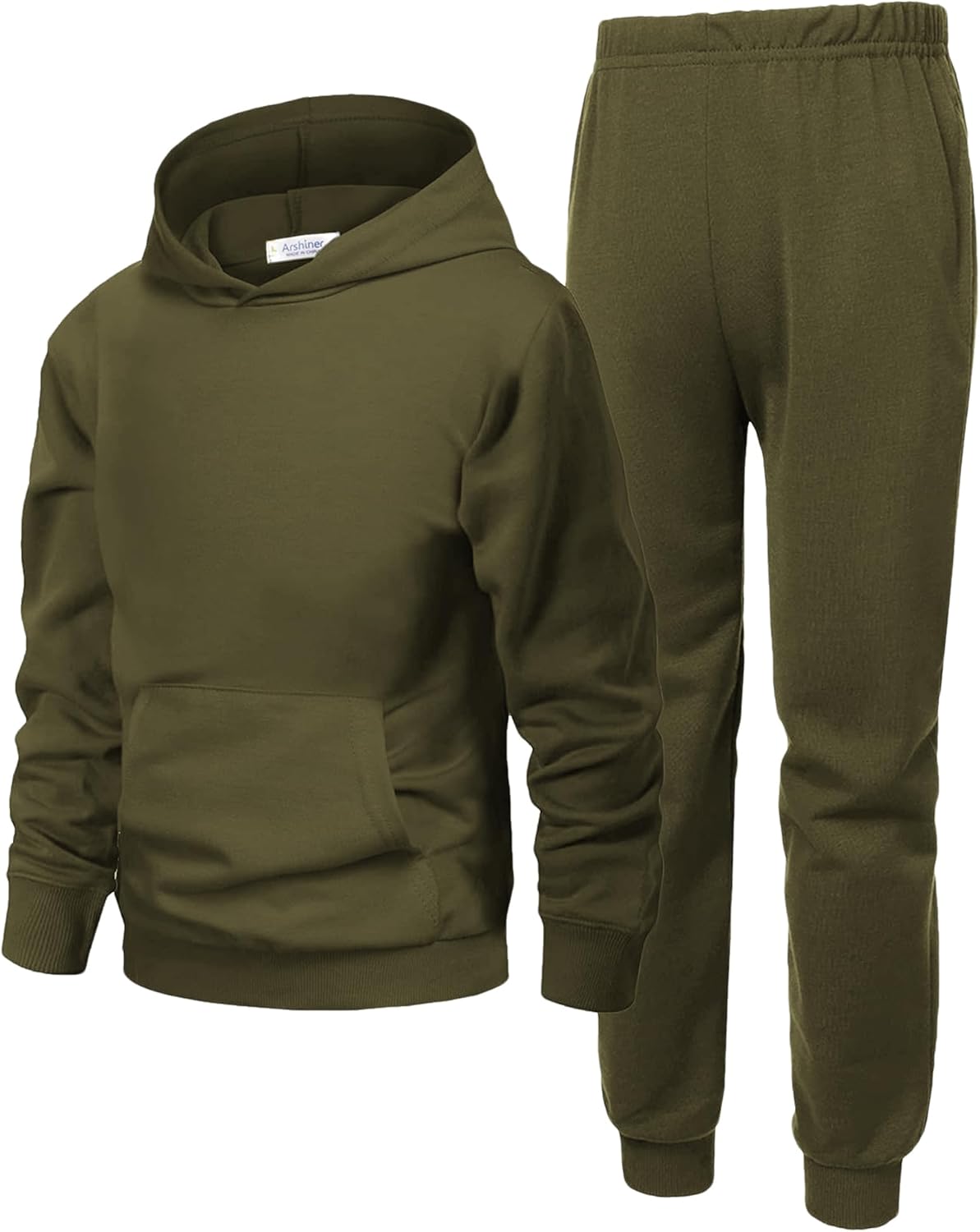 Arshiner 2 Piece Outfit Boys Pullover Hoodies Sweatshirt Set