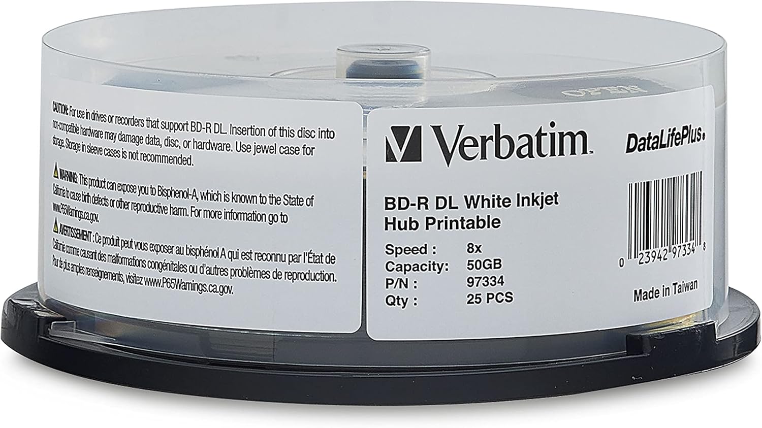 Verbatim BD-R DL 50GB 8X Blu-ray Discs for High-Quality Storage