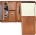 Genuine Leather Portfolio with Front Pocket for Men and Women