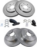Front and Rear Ceramic Brake Pad & Rotor Kit for 2005-2012 Nissan