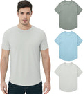 Men's Ultra-Soft Bamboo Viscose T-Shirt Curved Hem - Lightweight