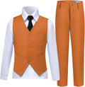 Boys Tuxedo Vest and Pants Set for Special Occasions and Events