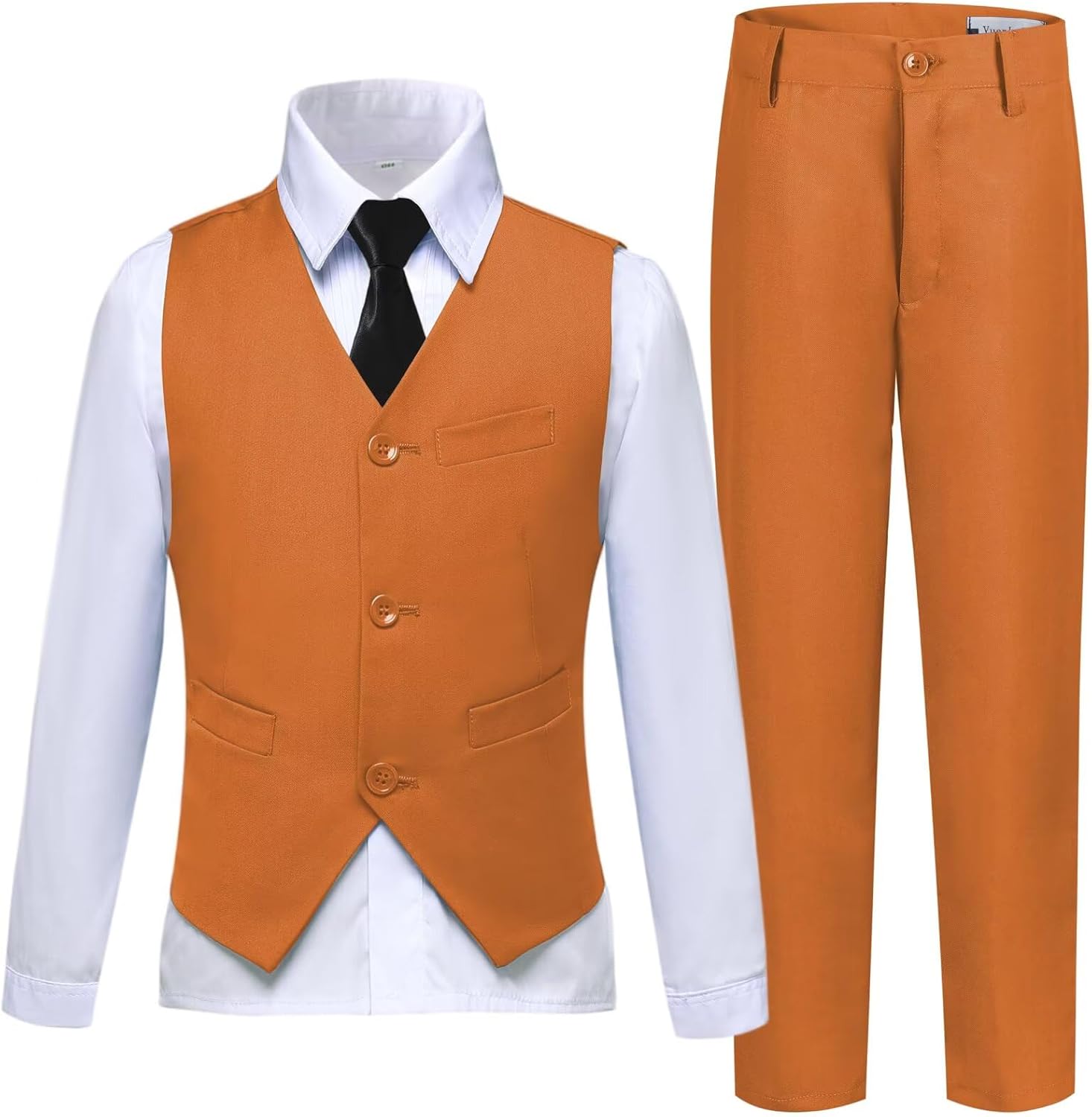 Boys Suit Kids Tuxedo Vest Pants Set for Special Occasions