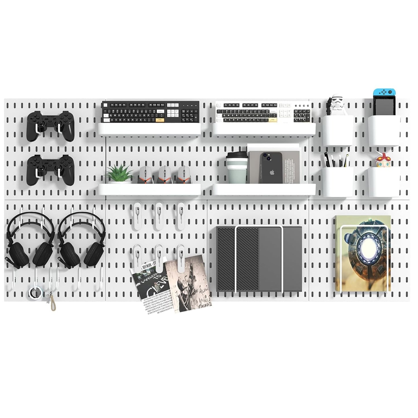 Pegboard Combination Kit for Versatile Wall Organization