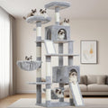 Cat Tree for Indoor Cats 71ft Multi-Level Tower - Stable, Plush