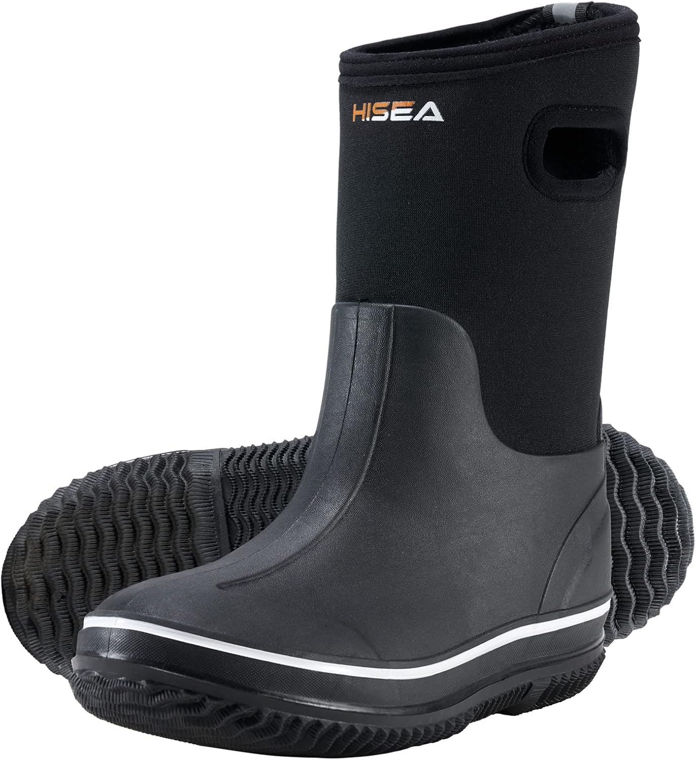 HISEA Kids Rain Boots: Waterproof Insulated Rubber Neoprene
