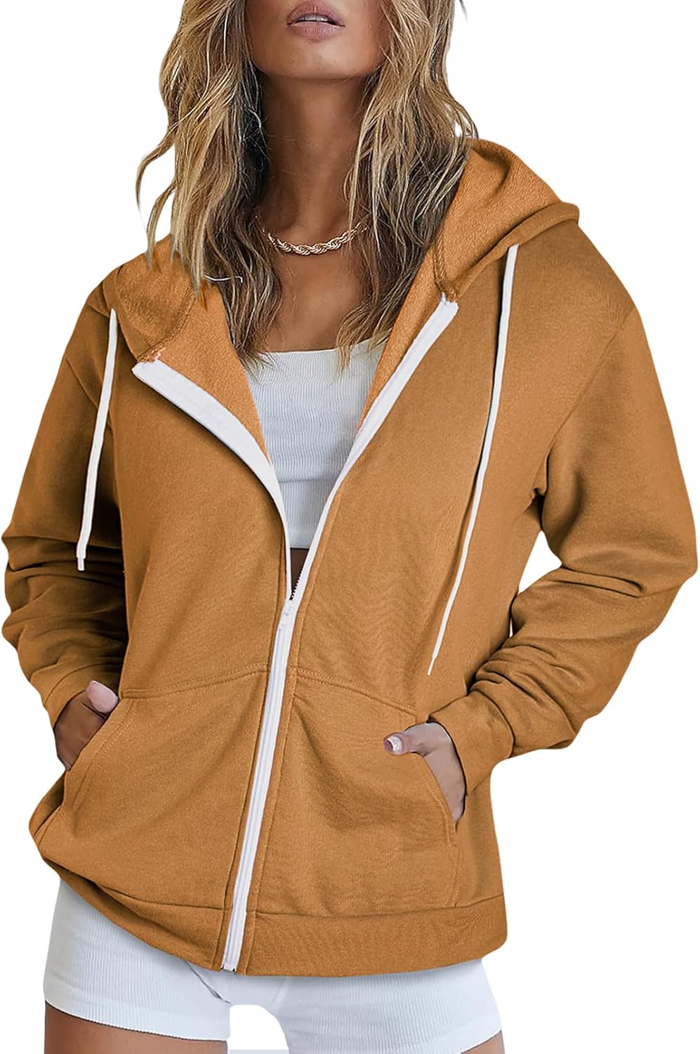 Dokotoo Women's Full Zip Up Hoodie for Comfort and Style