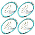 4Pack LC UPC 6-Fiber OM3 Multimode Pigtails 1.5m - Easy Splice Ready