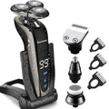 Electric Shaver Razor for Men Waterproof Rotary with Trimmers