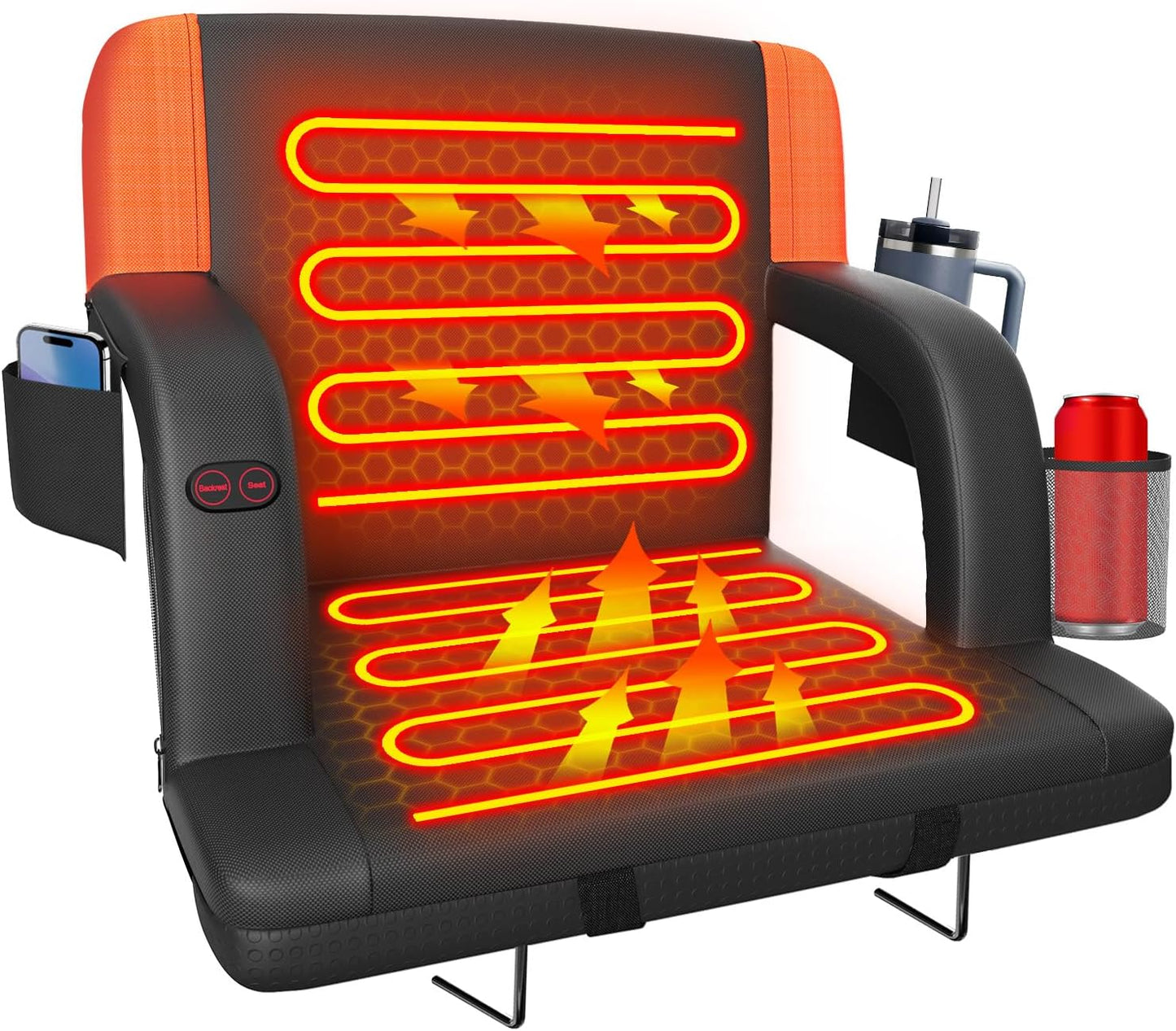 Suteck Dual-Sided Heated Stadium Seats for Ultimate Comfort