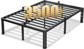 20 Inch King Size Bed Frame - Heavy Duty Metal Platform, 3500 lb