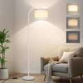 Floor Lamps for Living Room White Arc Floor Lamp with Stepless Dimmer