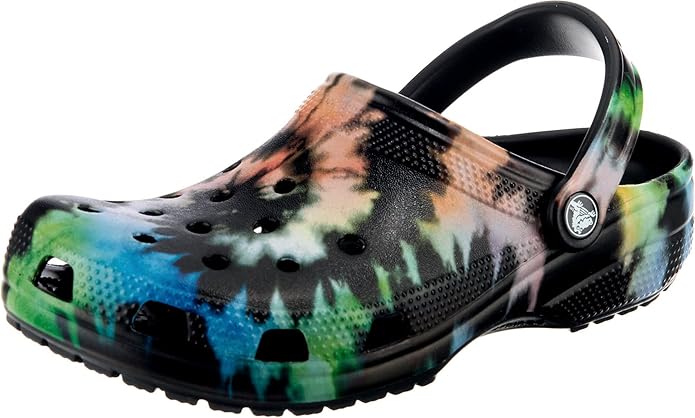 Crocs Unisex-Adult Classic Tie Dye Clogs for Comfort and Style