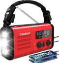 Emergency Weather Radio with Solar Hand Crank and SOS Alarm