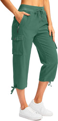 Soothfeel Women's Cargo Capris Pants - Lightweight Quick-Dry Travel 50