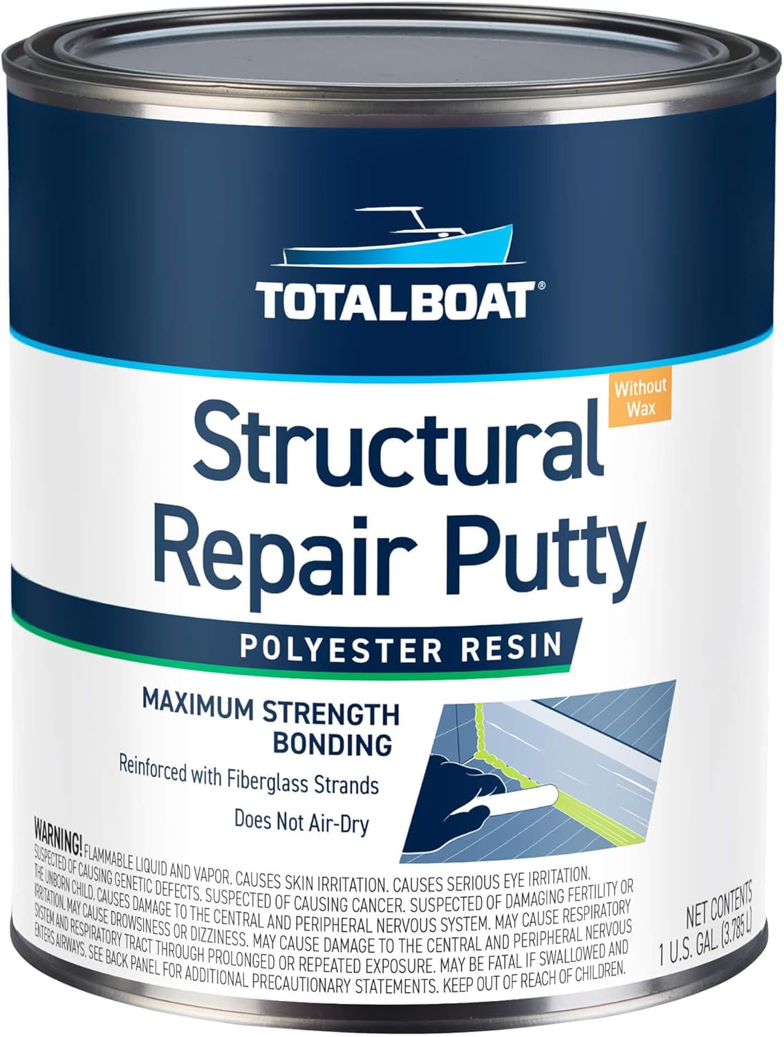 TotalBoat Polyester Structural Repair Putty for Marine Use