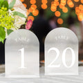 20 Pack Acrylic Table Numbers 1-20 - 5in x 7in Wedding Table Numbers