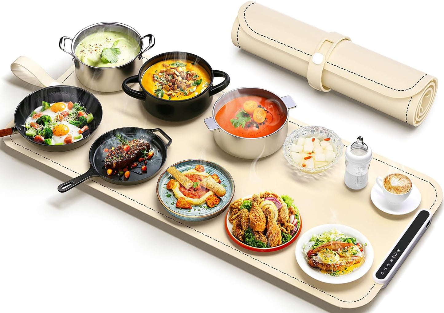 Electric Warming Mat for Food - Rapid Heating Silicone Pad