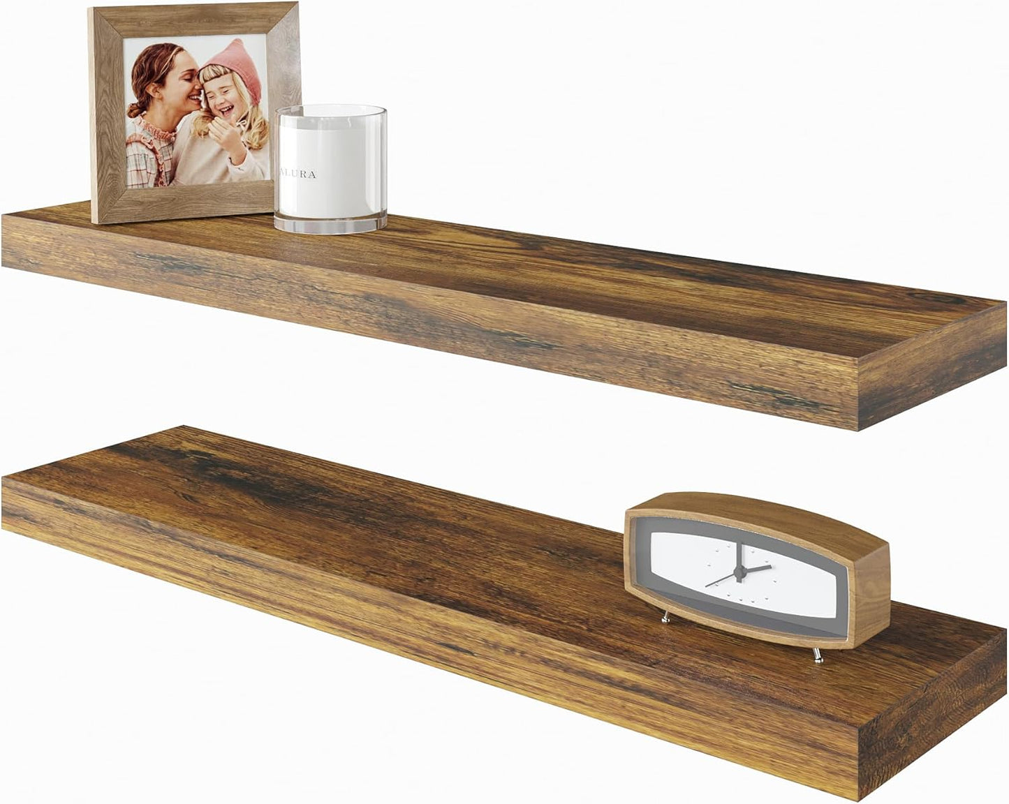 BAMEOS Floating Shelf for Bathroom Kitchen Living Room Storage