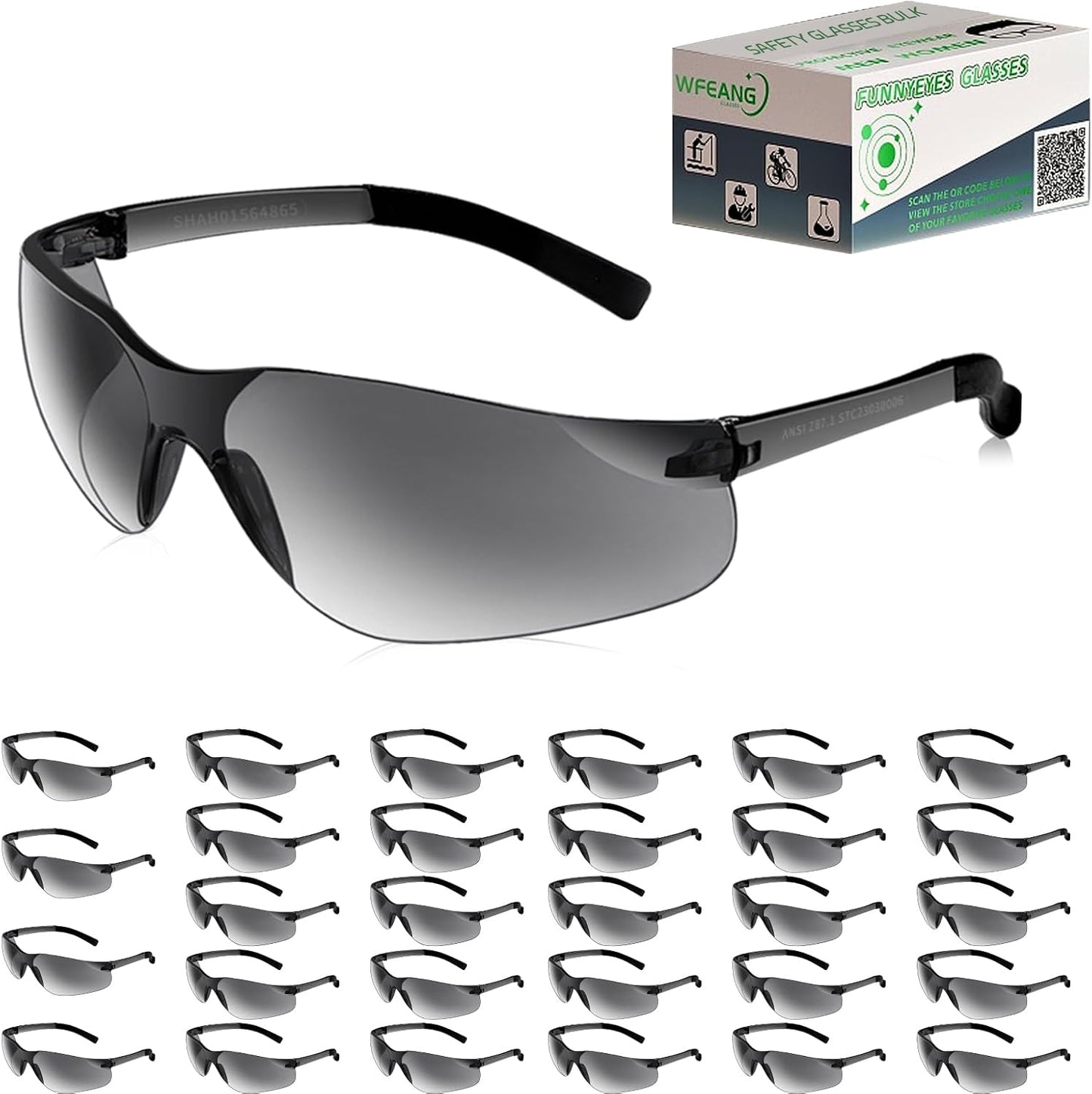Safety Glasses ANSI Z87.1 Certified Durable Protective Eyewear