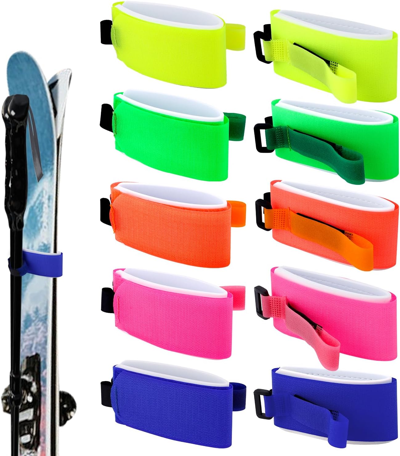Gosknor Ski Strap Fasteners - Easy Carry & Protect Gear