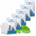 Pet Water Glove Wipes 5Pack (30Pcs) - Waterless Grooming for Winter
