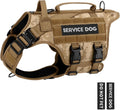 Tactical Dog Harness Desert Camo Large - No-Pull Service Vest